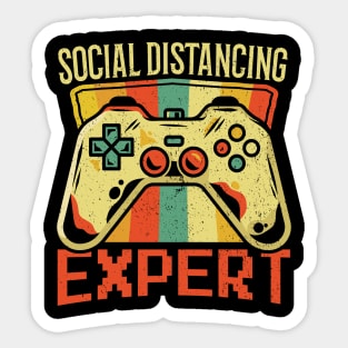 Gamer Gaming Social Distancing Champion Sticker